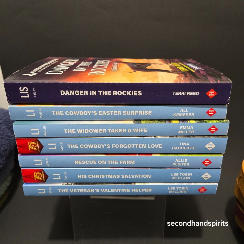 Harlequin Lot of 7 Romance Books Beach Travel Reads Love Inspired #5